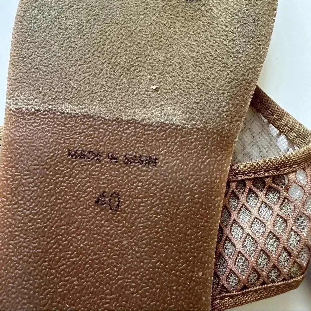 Andre‎ Assous Paige Sandal Taupe Mesh Size 40